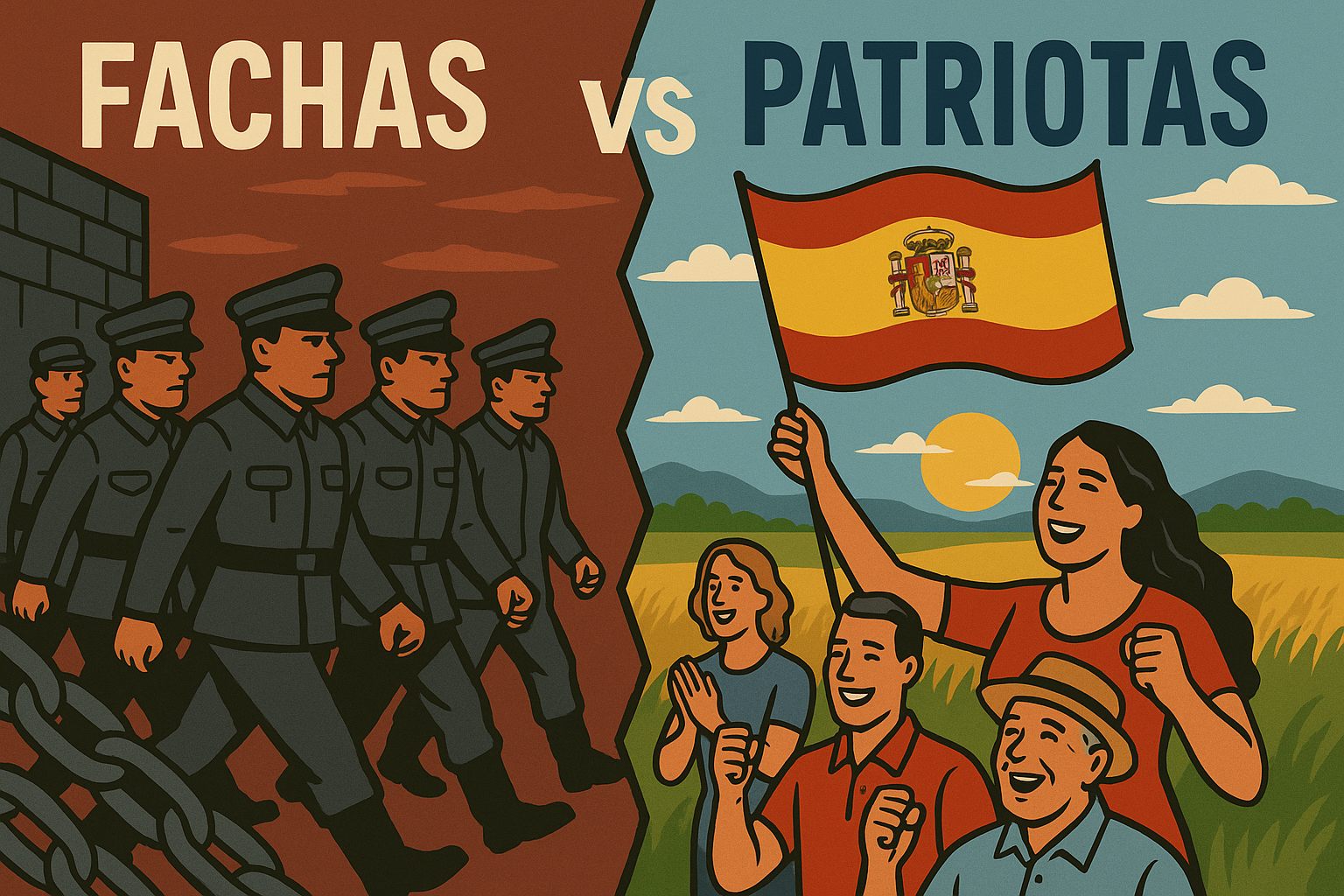 ¡Que no te engañen! Ser facha no es ser patriota.